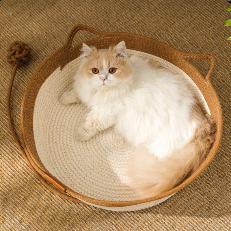 Kat Cozy Nest - Japanse Geweven krab kattenmand