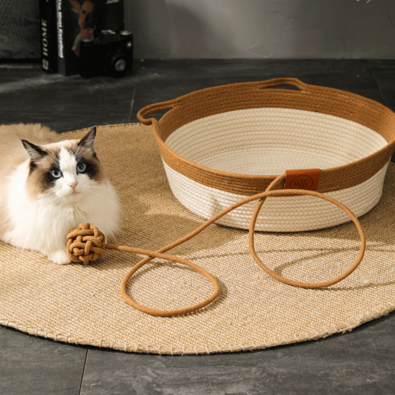 Kat Cozy Nest - Japanse Geweven krab kattenmand