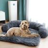 Bankbeschermer Fluffy hondenmand met Afneembare Wasbare Hoes